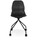 Paris Prix Chaise De Bureau à Roulettes "Marie" 80cm Noir