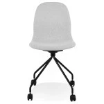 Paris Prix Chaise De Bureau à Roulettes "Tamia" 86cm Gris Clair