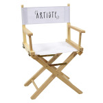 paris prix Chaise de Bureau "Artiste" 83cm Blanc & Naturel
