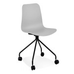 paris prix Chaise de Bureau Design à Roulettes "Annie" 80cm Gris