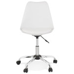 Paris Prix Chaise De Bureau Design "Amidon" 81cm Blanc