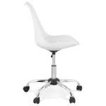 Paris Prix Chaise De Bureau Design "Amidon" 81cm Blanc