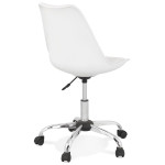 Paris Prix Chaise De Bureau Design "Amidon" 81cm Blanc