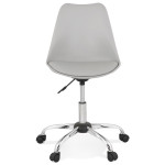 Paris Prix Chaise De Bureau Design "Amidon" 81cm Gris