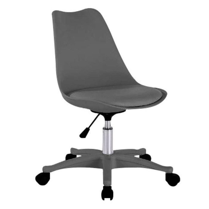 Paris Prix Chaise De Bureau Design "Kiruna" 92cm Gris