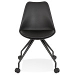 Paris Prix Chaise De Bureau Design "Laxina" 92cm Noir
