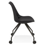 Paris Prix Chaise De Bureau Design "Laxina" 92cm Noir