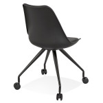 Paris Prix Chaise De Bureau Design "Laxina" 92cm Noir