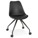 paris prix Chaise de Bureau Design "Laxina" 92cm Noir