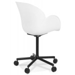 Paris Prix Chaise De Bureau Design "Maritza" 85cm Blanc