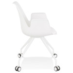 Paris Prix Chaise De Bureau Design "Mirabel" 89cm Blanc