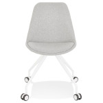 Paris Prix Chaise De Bureau Design "Moschi" 92cm Gris & Blanc