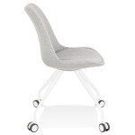 Paris Prix Chaise De Bureau Design "Moschi" 92cm Gris & Blanc