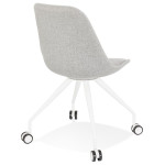 Paris Prix Chaise De Bureau Design "Moschi" 92cm Gris & Blanc
