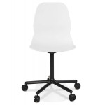 Paris Prix Chaise De Bureau Design "Rachel" 81cm Blanc