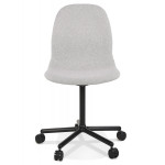 Paris Prix Chaise De Bureau En Tissu "Brandy" 81cm Gris Clair