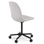 Paris Prix Chaise De Bureau En Tissu "Brandy" 81cm Gris Clair