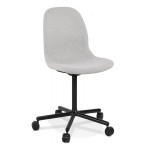 paris prix Chaise de Bureau en Tissu "Brandy" 81cm Gris Clair