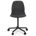 Paris Prix Chaise De Bureau En Tissu "Brandy" 81cm Gris Foncé