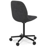 Paris Prix Chaise De Bureau En Tissu "Brandy" 81cm Gris Foncé