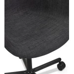 Paris Prix Chaise De Bureau En Tissu "Leah" 85cm Gris Foncé
