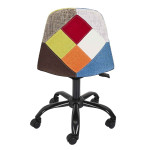 Paris Prix Chaise De Bureau "Patchwork" 78-91cm Multicolore