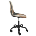 Paris Prix Chaise De Bureau "Patchwork" 78cm Marron & Noir