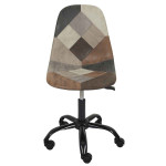 Paris Prix Chaise De Bureau "Patchwork" 78cm Marron & Noir