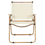 Paris Prix Chaise De Camping Pliable "Mariposa" 77cm Beige