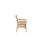 Paris Prix Chaise De Jardin Avec Accoudoirs "Cane" 92cm Naturel