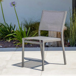 Paris Prix Chaise De Jardin Empilable "Stockholm" 84cm Gris Anthracite