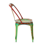Paris Prix Chaise De Jardin En Métal "Mumbai" 81cm Multicolore