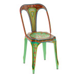 paris prix Chaise de Jardin en Métal "Mumbai" 81cm Multicolore