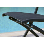 Paris Prix Chaise De Jardin Pliante "Boston" 82cm Gris Anthracite