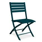 paris prix Chaise de Jardin Pliante "Marius" 82cm Bleu Canard