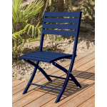 Paris Prix Chaise De Jardin Pliante "Marius" 82cm Bleu Marine