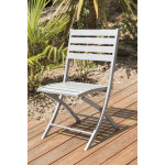 Paris Prix Chaise De Jardin Pliante "Marius" 82cm Gris