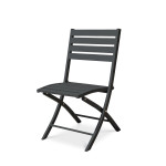Paris Prix Chaise De Jardin Pliante "Marius" 82cm Gris Anthracite