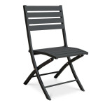 paris prix Chaise de Jardin Pliante "Marius" 82cm Gris Anthracite