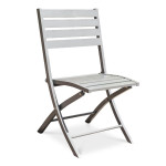 paris prix Chaise de Jardin Pliante "Marius" 82cm Gris