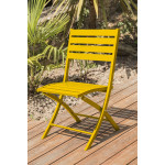 Paris Prix Chaise De Jardin Pliante "Marius" 82cm Moutarde