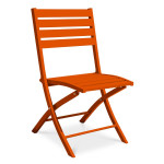 paris prix Chaise de Jardin Pliante "Marius" 82cm Orange