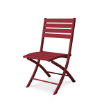 Paris Prix Chaise De Jardin Pliante "Marius" 82cm Rouge Carmin