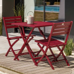 Paris Prix Chaise De Jardin Pliante "Marius" 82cm Rouge Carmin