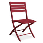 paris prix Chaise de Jardin Pliante "Marius" 82cm Rouge Carmin