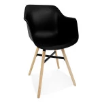 paris prix Chaise Design Avec Accoudoirs "Benita" 81cm Noir