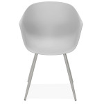 Paris Prix Chaise Design Avec Accoudoirs "Sinco" 85cm Gris