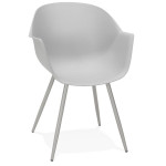 paris prix Chaise Design avec Accoudoirs "Sinco" 85cm Gris