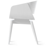 Paris Prix Chaise Design Avec Coussin "Almost" 76cm Blanc