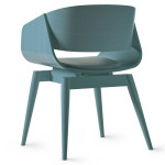 Paris Prix Chaise Design Avec Coussin "Almost" 76cm Bleu